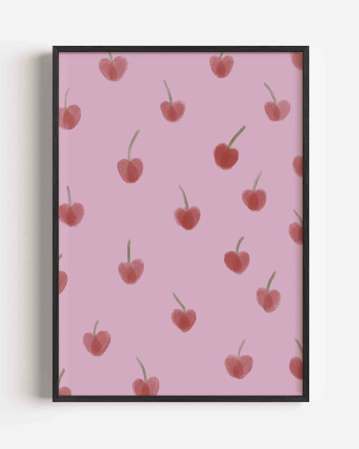 Kersenpatroon – Kunst & Design poster als staande wanddecoratie
