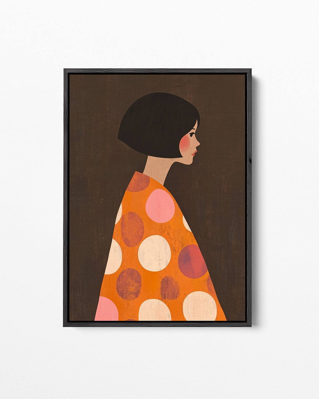 Gestileerde vrouw – staand wanddecoratie kunstwerk