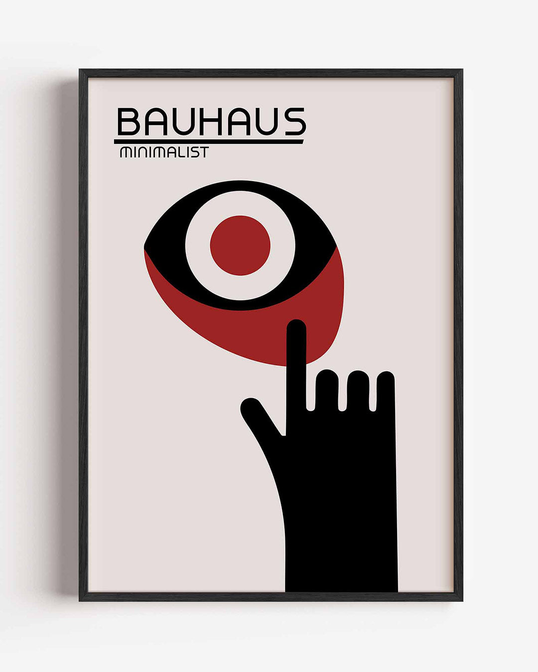 Vormen en vlakken – staande Bauhaus poster als wanddecoratie