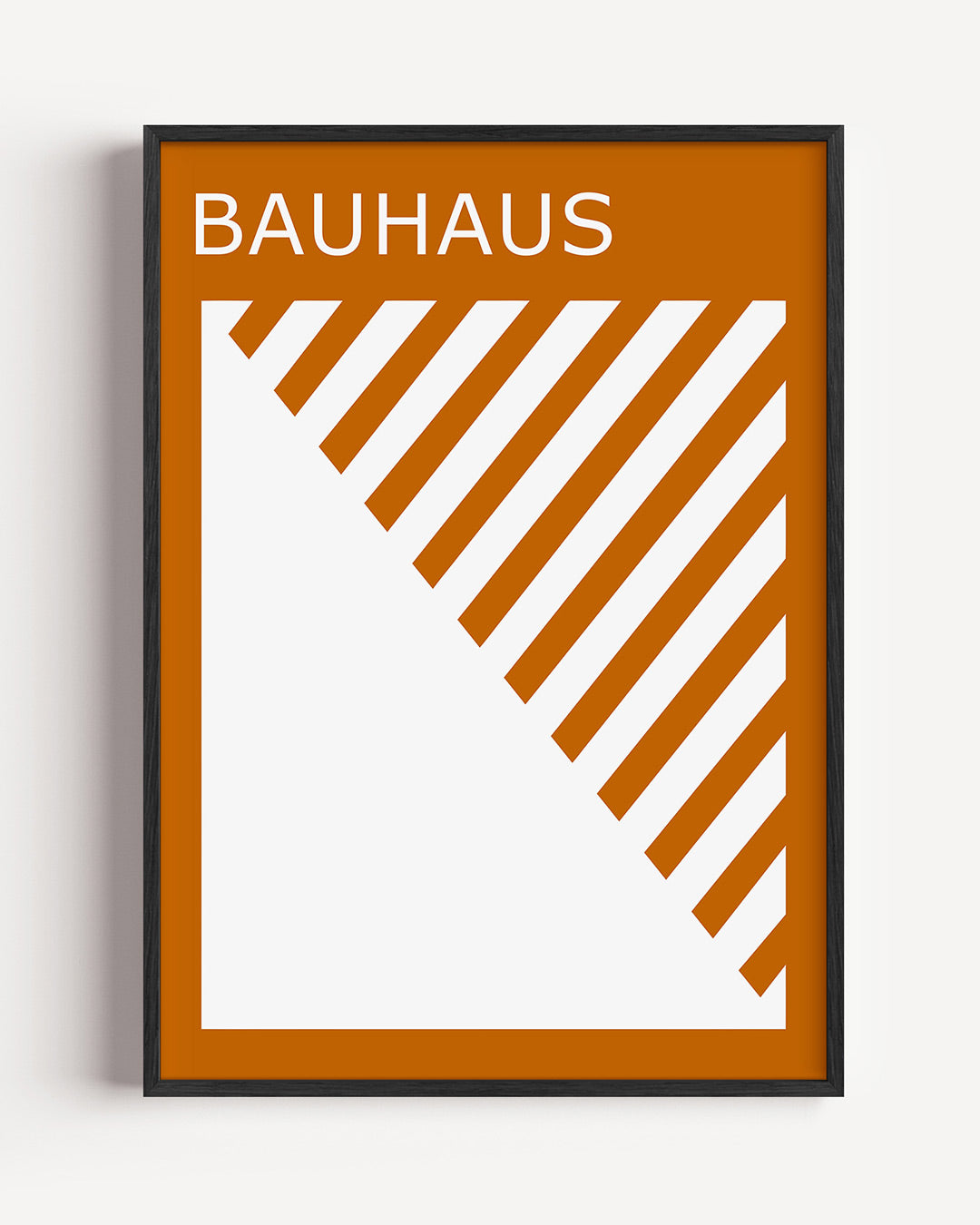 Diagonal lijnen – staande Bauhaus poster als wanddecoratie
