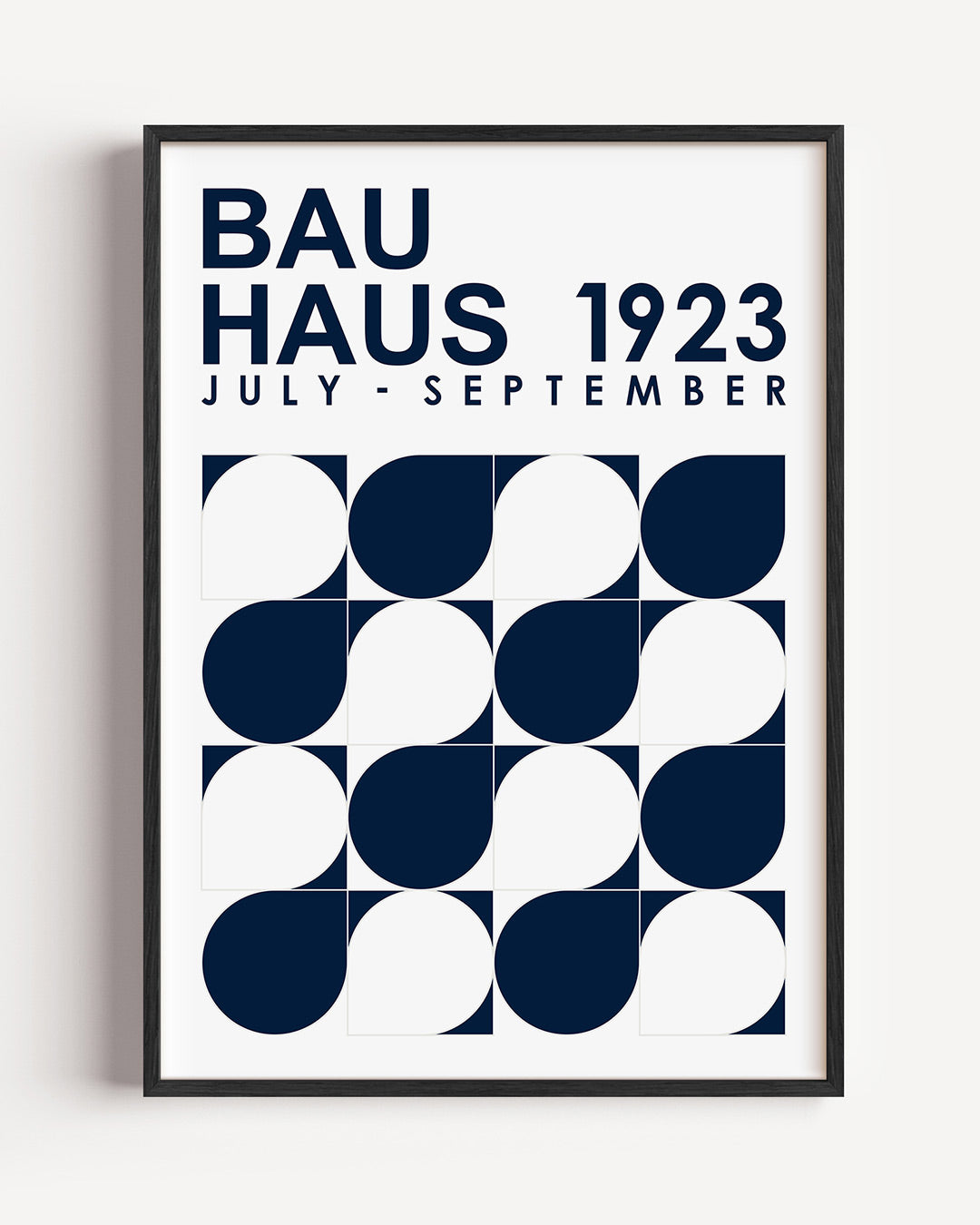 Vormen en vlakken – staande Bauhaus poster als wanddecoratie