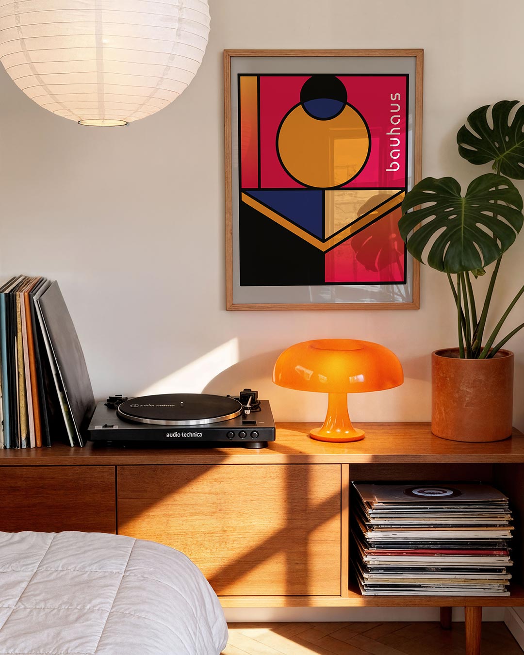 Vorm en kleur – moderne Bauhaus wandkunst als poster