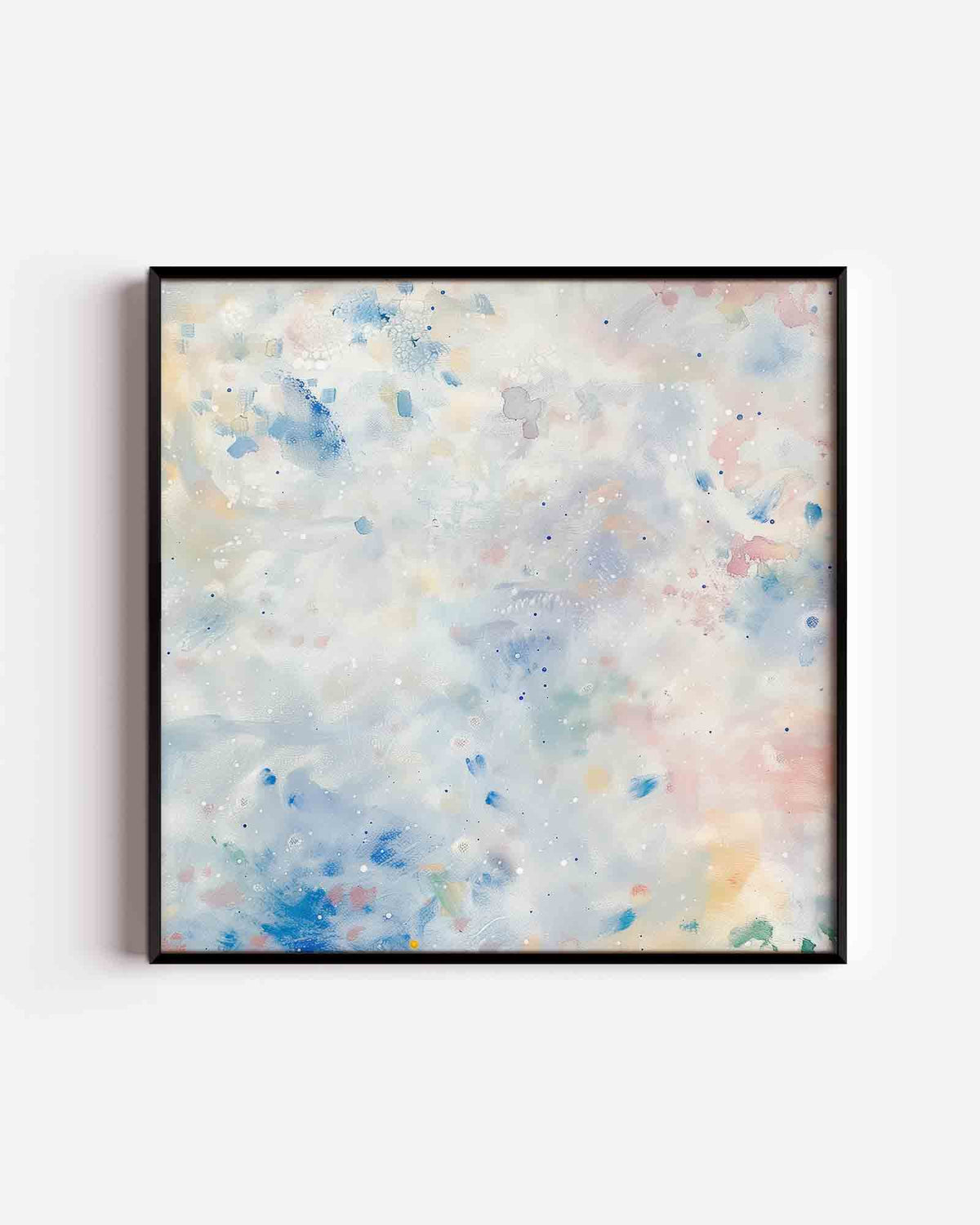 Abstracte pastelkleuren – vierkante poster met kleur en vormen als wanddecoratie