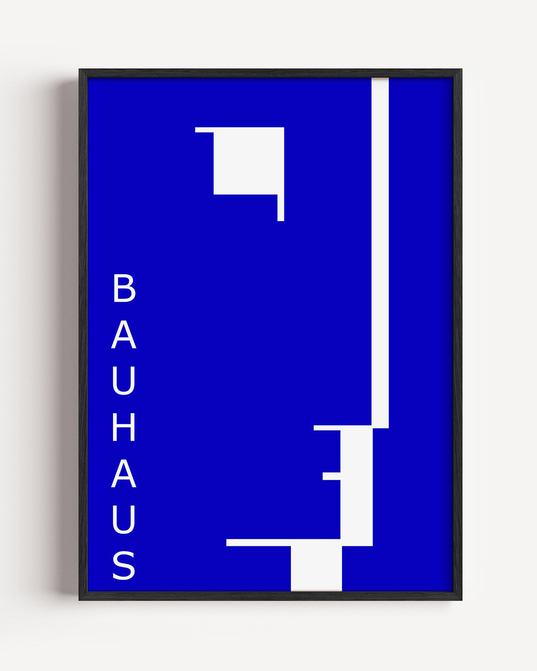 Lijnen en vlakken – staande Bauhaus poster als wanddecoratie