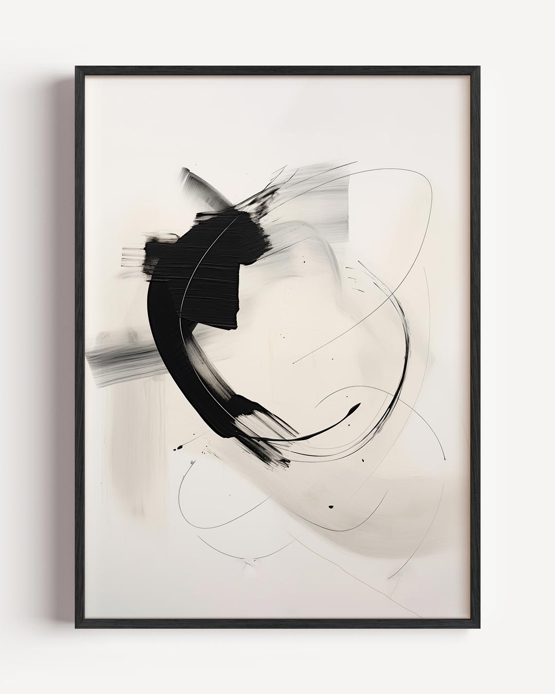 Abstracte Elegantie – elegante portret poster als wanddecoratie