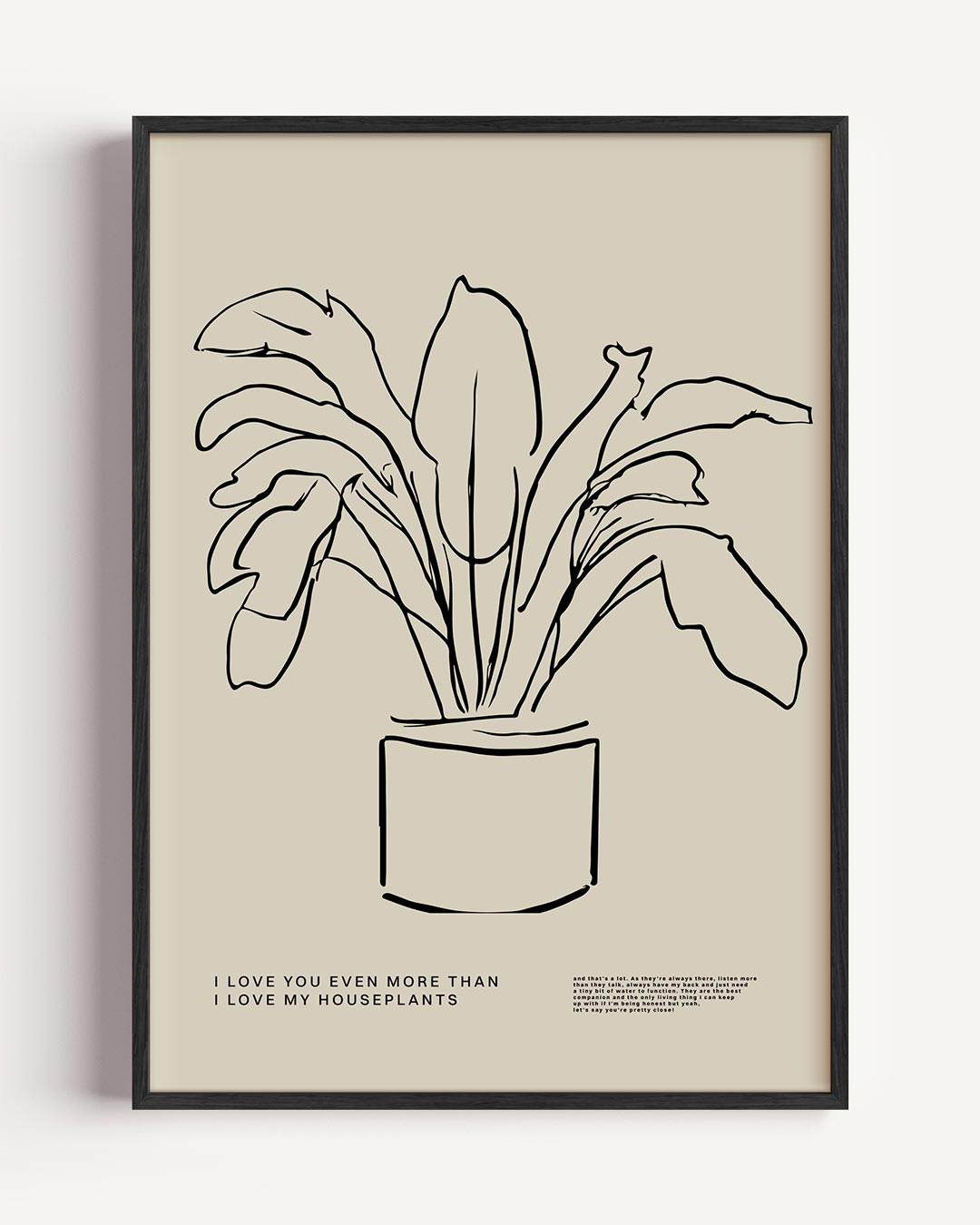 Liefde voor Planten – keuken portret poster als wanddecoratie