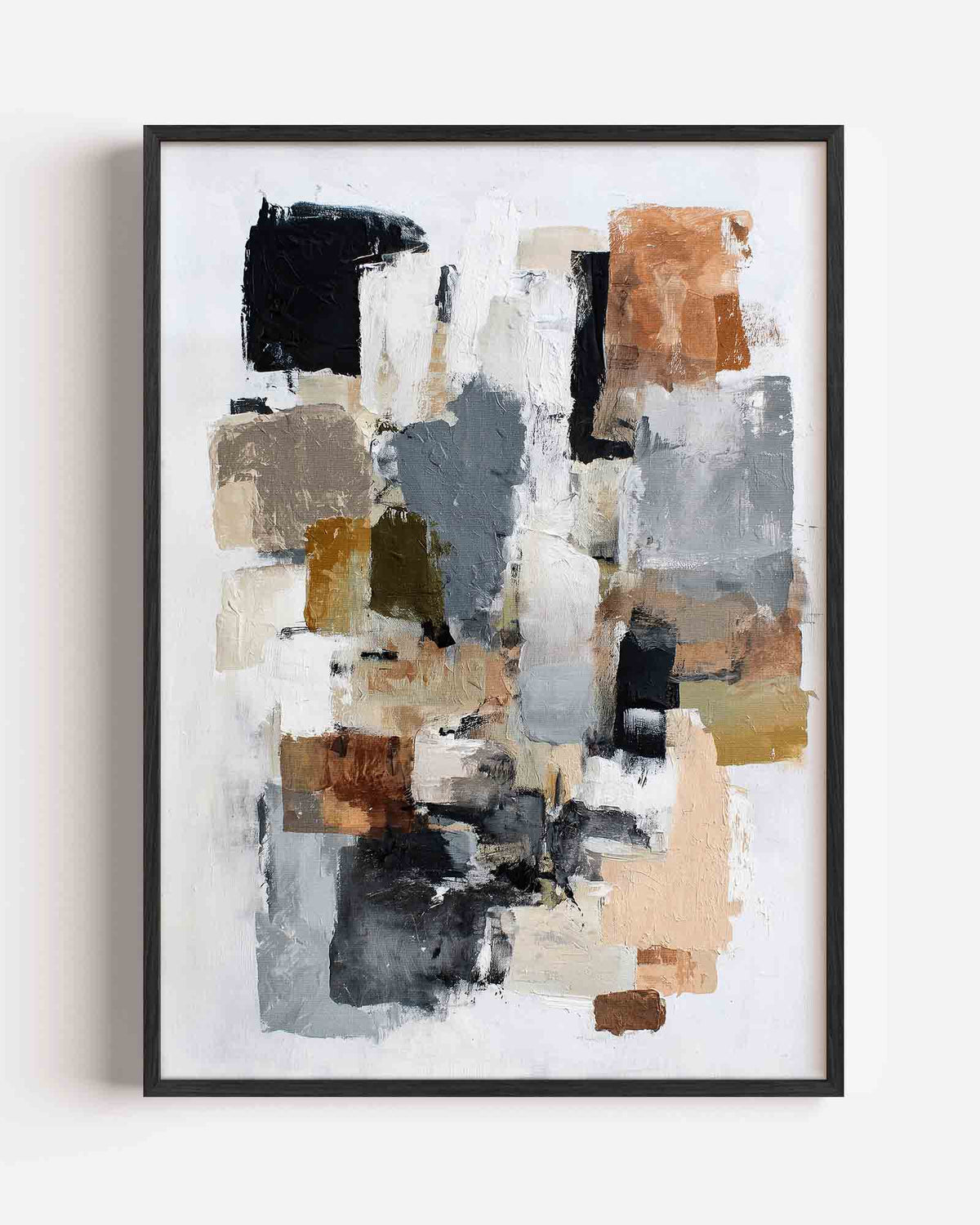 Abstracte vormen – abstracte portret poster als wanddecoratie