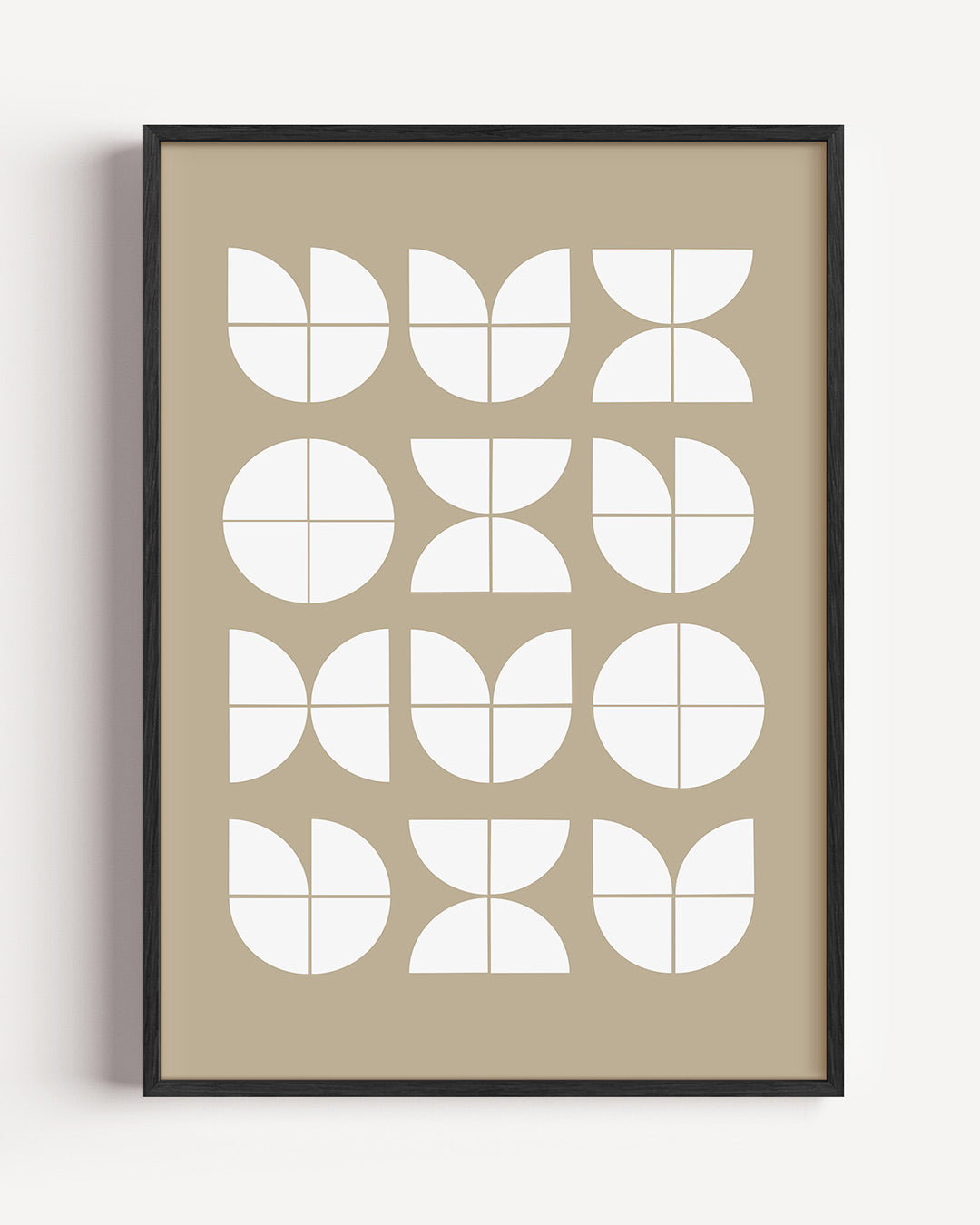 Vormritme en balans – staande Bauhaus poster als wanddecoratie