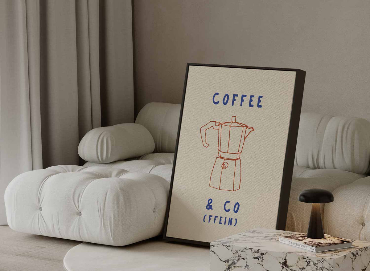 Eenvoudige Koffie Charme – portret kunstwerk als wanddecoratie, afbeelding 13
