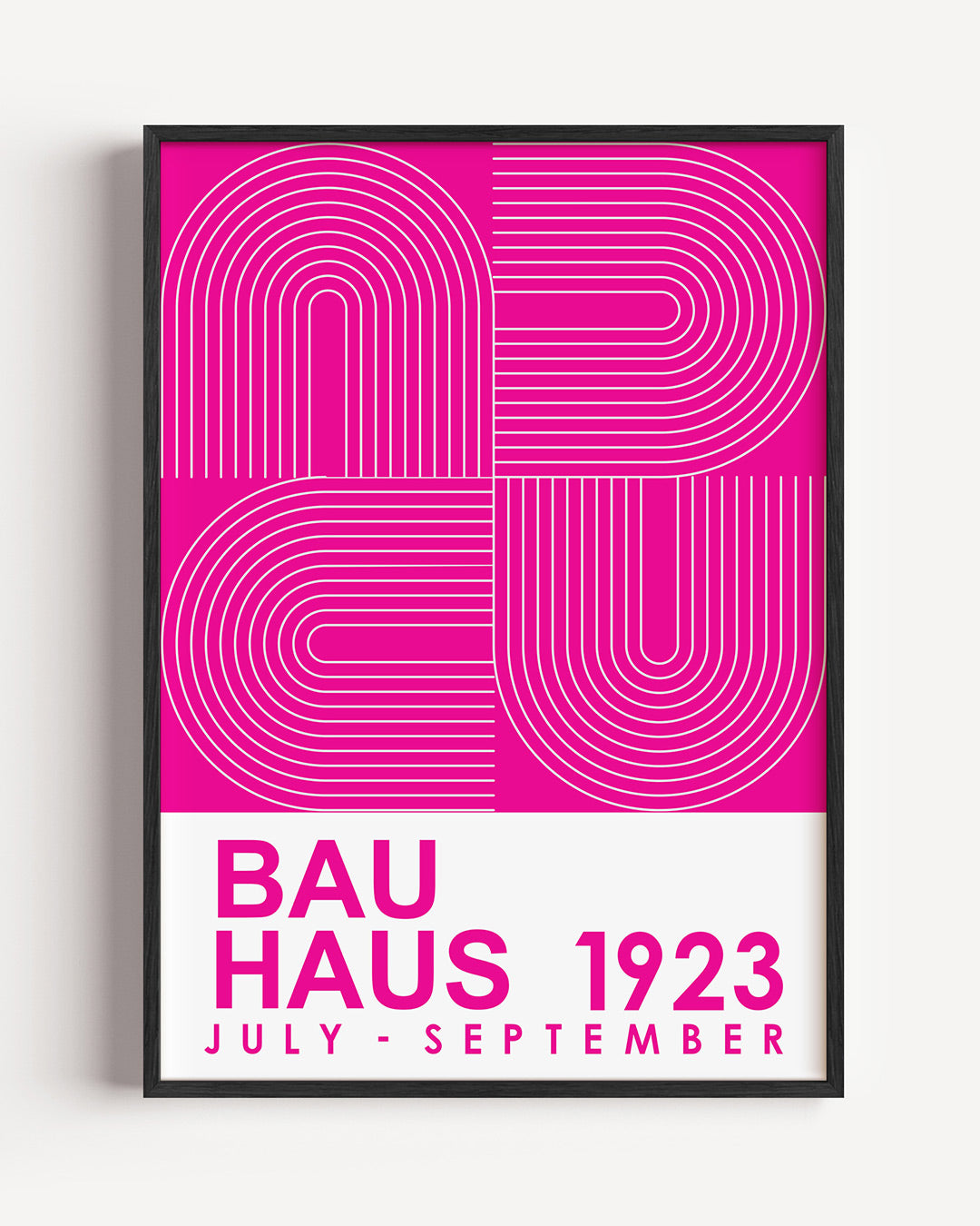 Lijnen en kleurvlakken – staande Bauhaus poster als wanddecoratie
