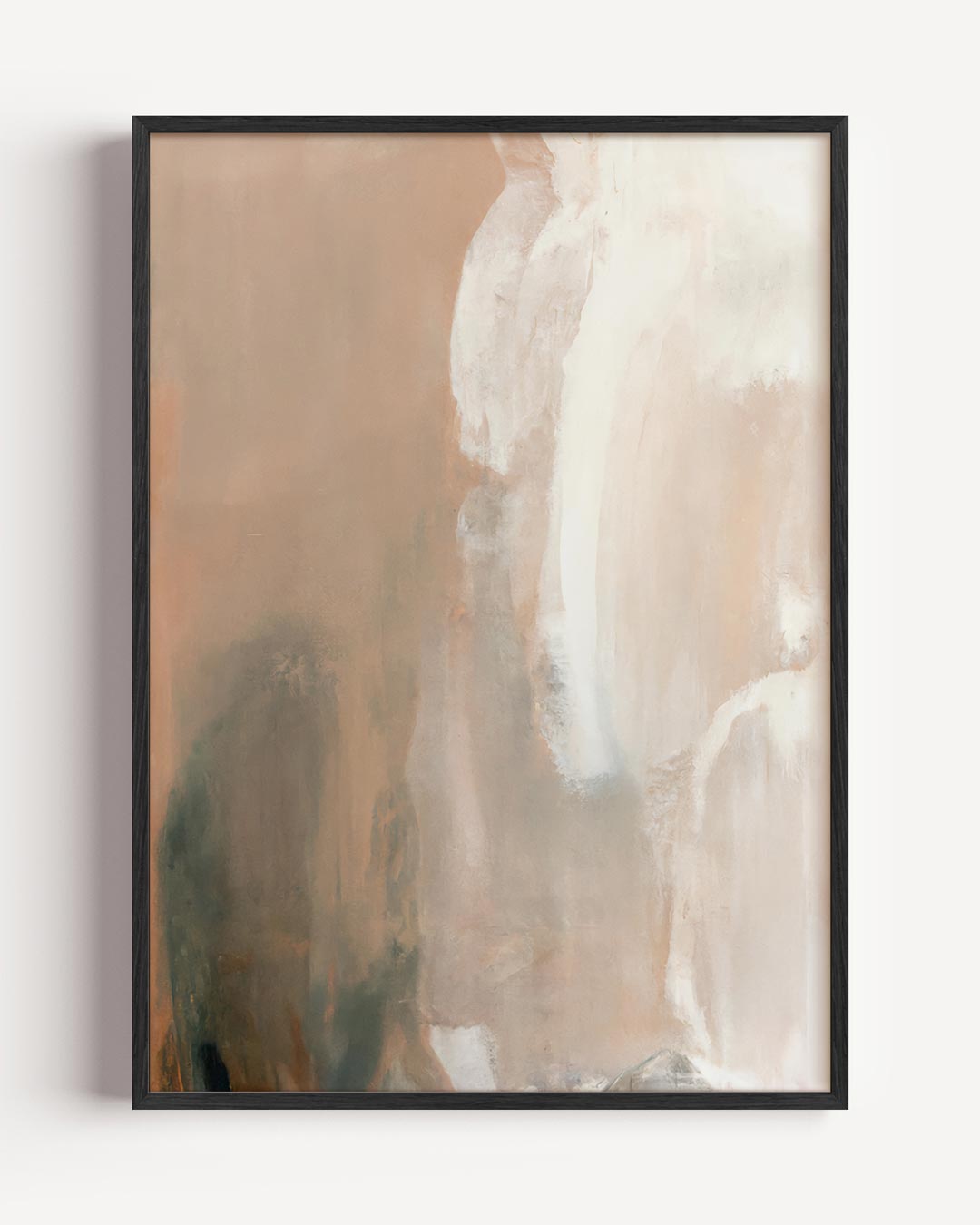 Abstracte Beige Kleurenmix – textuur portret poster als wanddecoratie