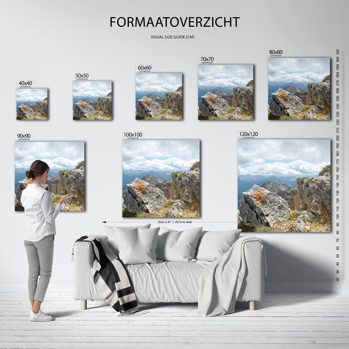 Berglandschap met rotsen kunstwerk – materiaalweergave – deze kunstwerk toont een indrukwekkend berglandschap met ruige