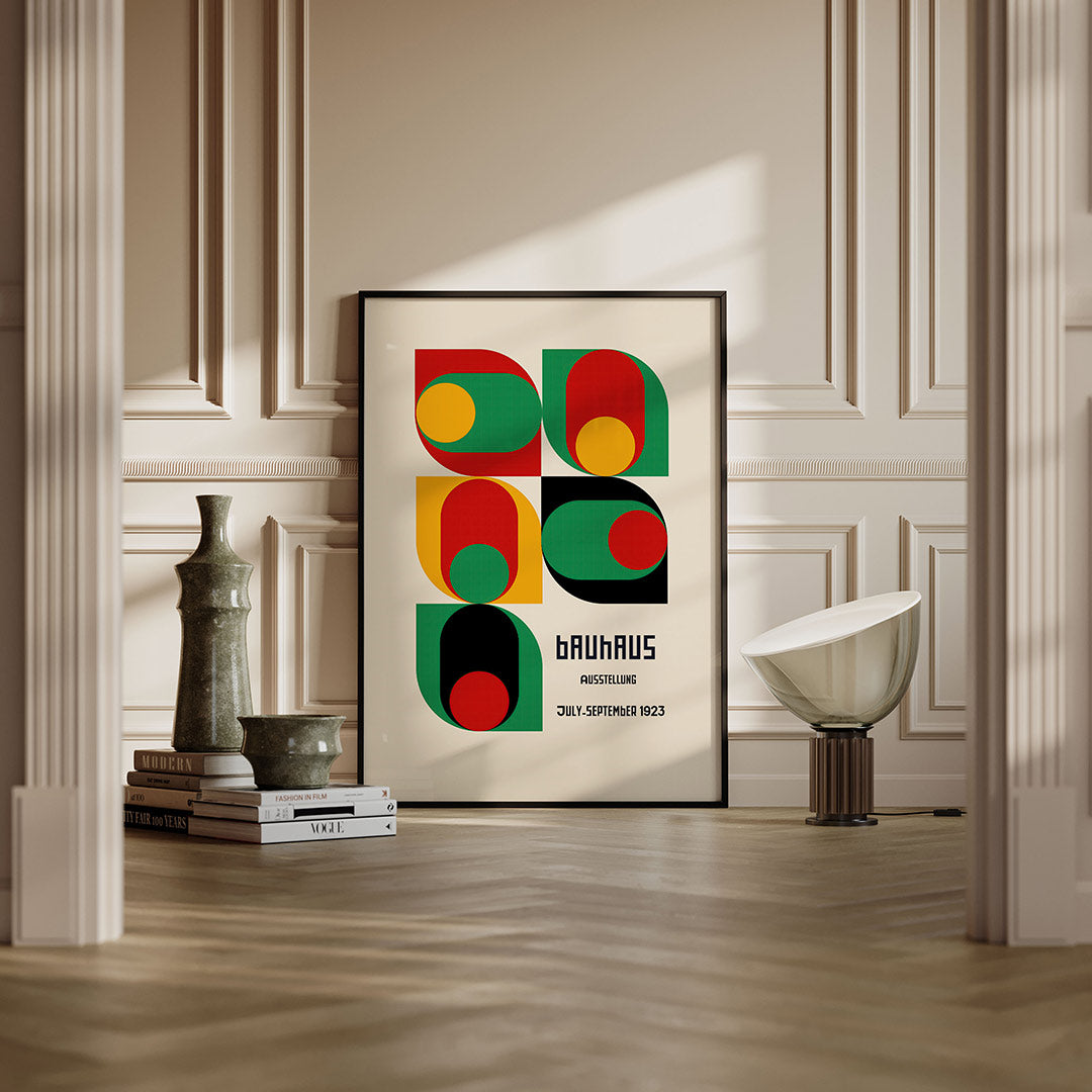 Vorm en kleur – moderne Bauhaus wandkunst als poster