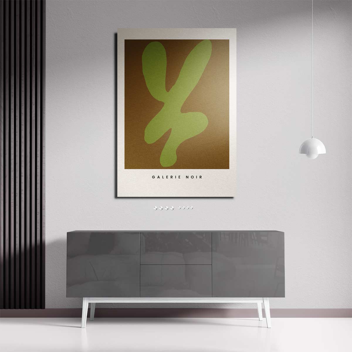 Organische Vormen in Groen – plexiglas kunstwerk als wanddecoratie