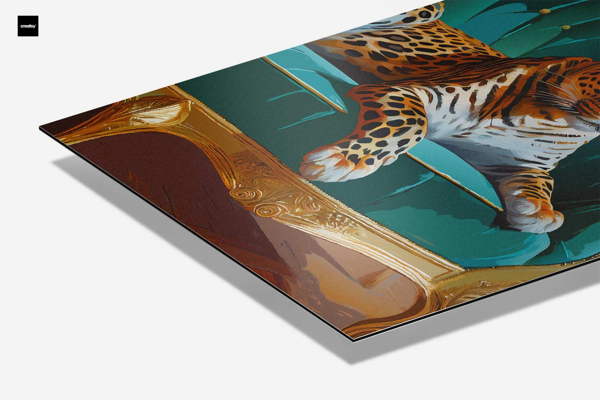 Opera d'arte Leopardo di Lusso su Divano