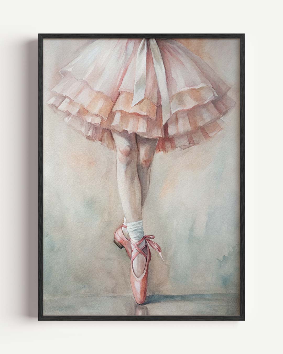 Elegante Balletschoonheid – paas portret poster als wanddecoratie