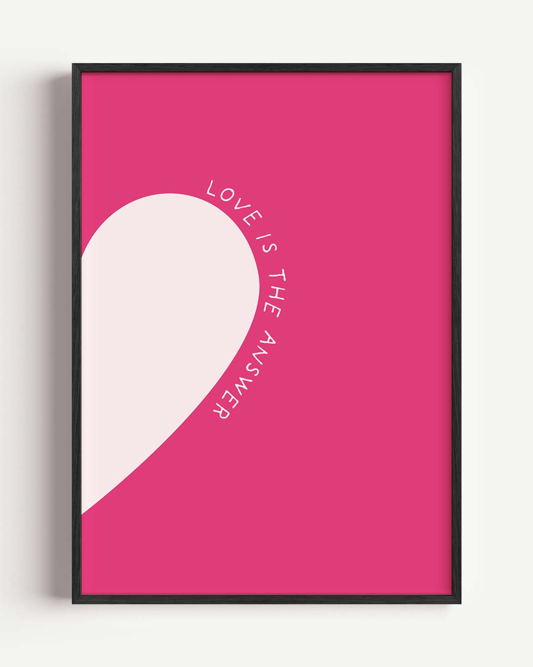 Liefde is het Antwoord – zomer portret poster als wanddecoratie