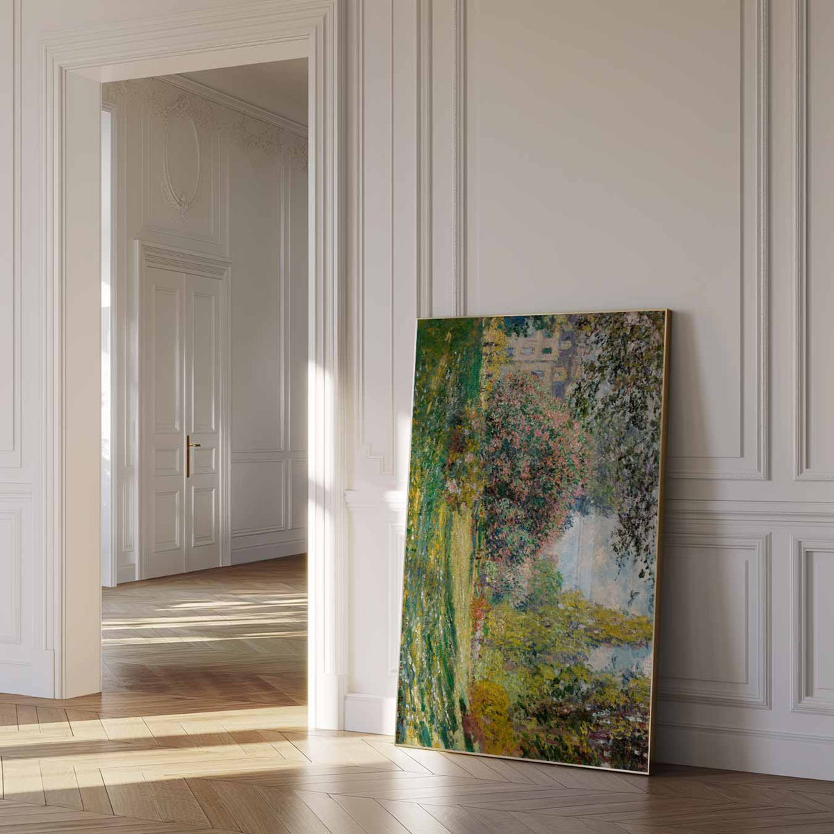 Monet Garden – urban poster in staand formaat