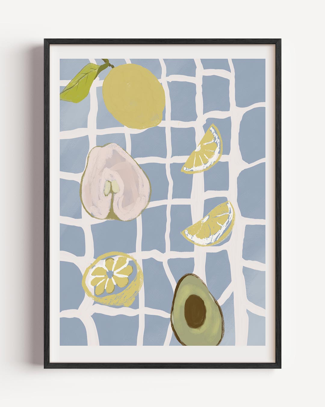 Zomerse Fruitsensaties – keuken portret poster als wanddecoratie