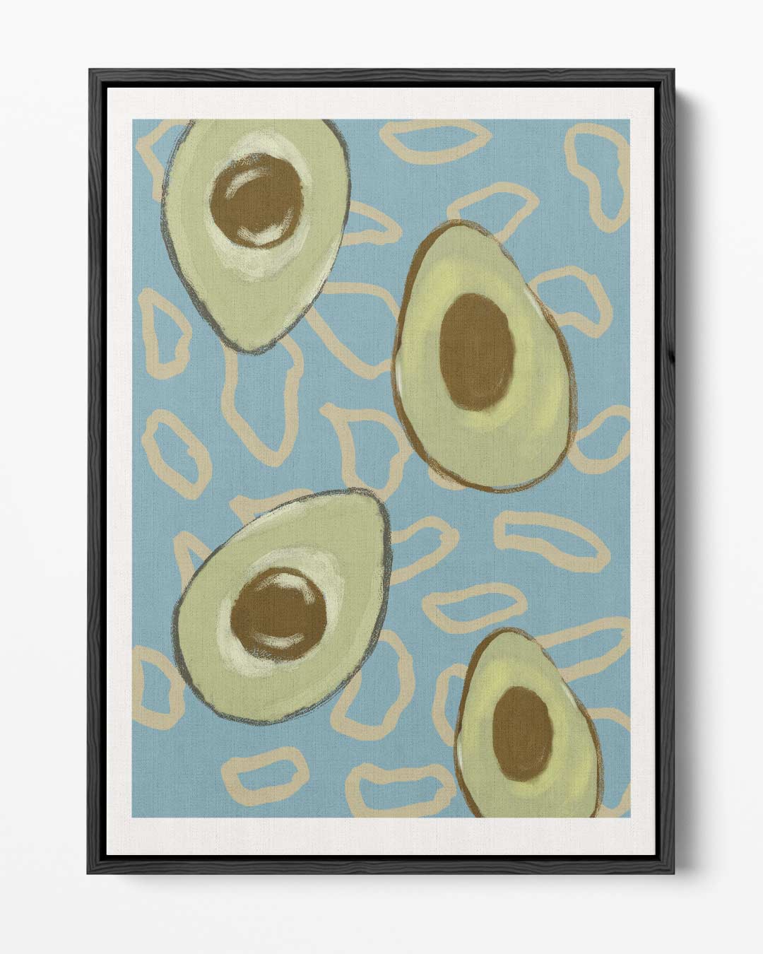 Avocado Droom – portret kunstwerk als wanddecoratie