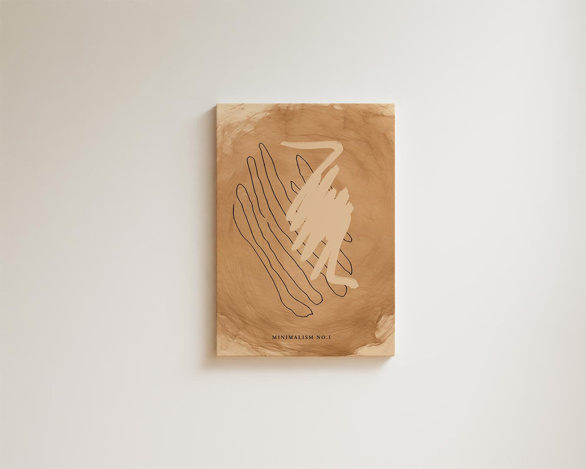 Minimalisme No.1 – kunstwerk met zwarte baklijst