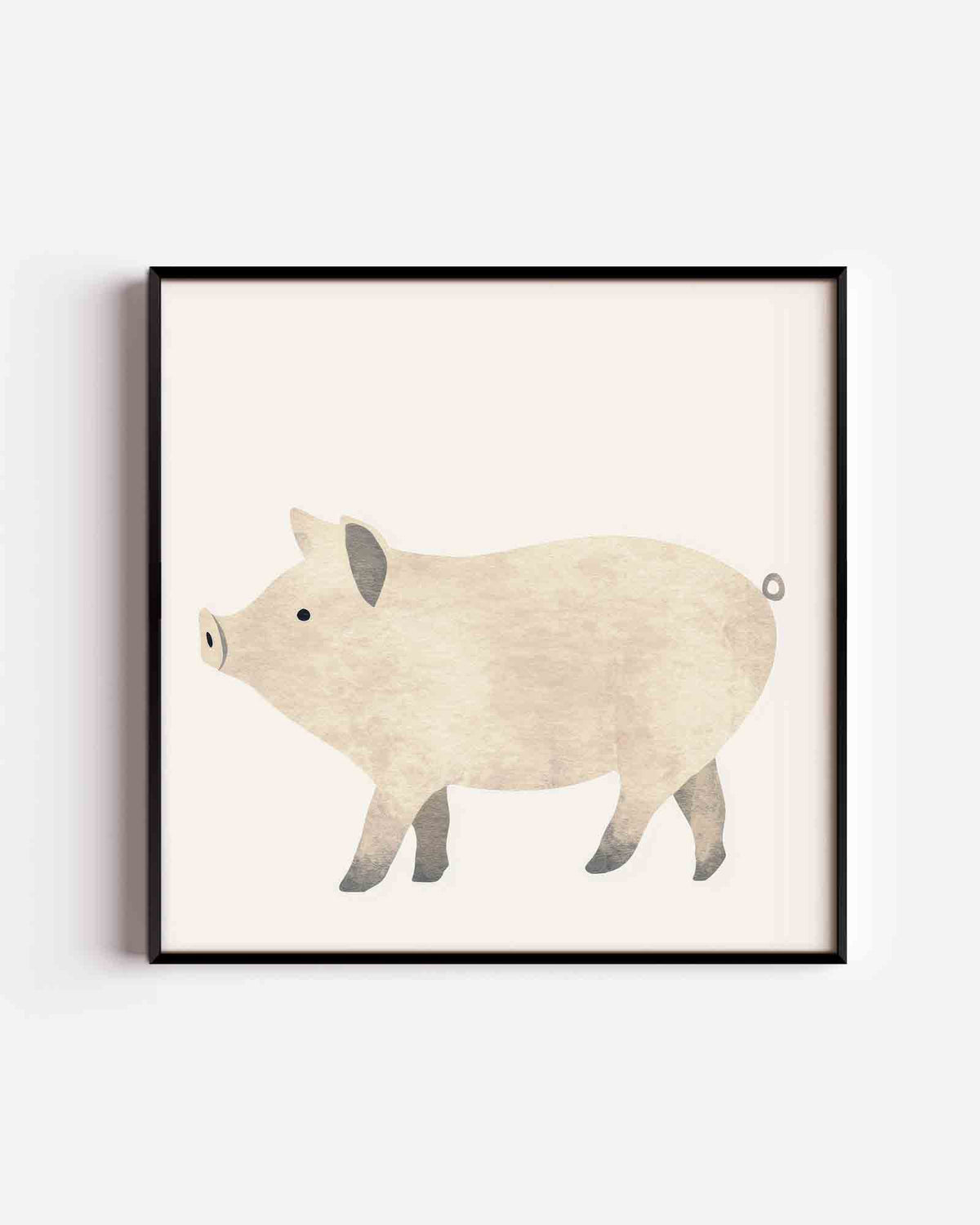 Varken – vierkante kinderposter als wanddecoratie