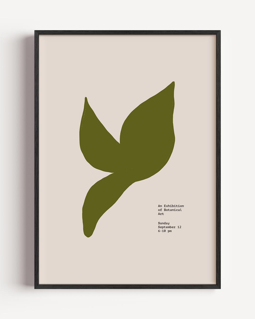 Botanische Kunsttentoonstelling – kleurrijke abstracte portret poster als wanddecoratie