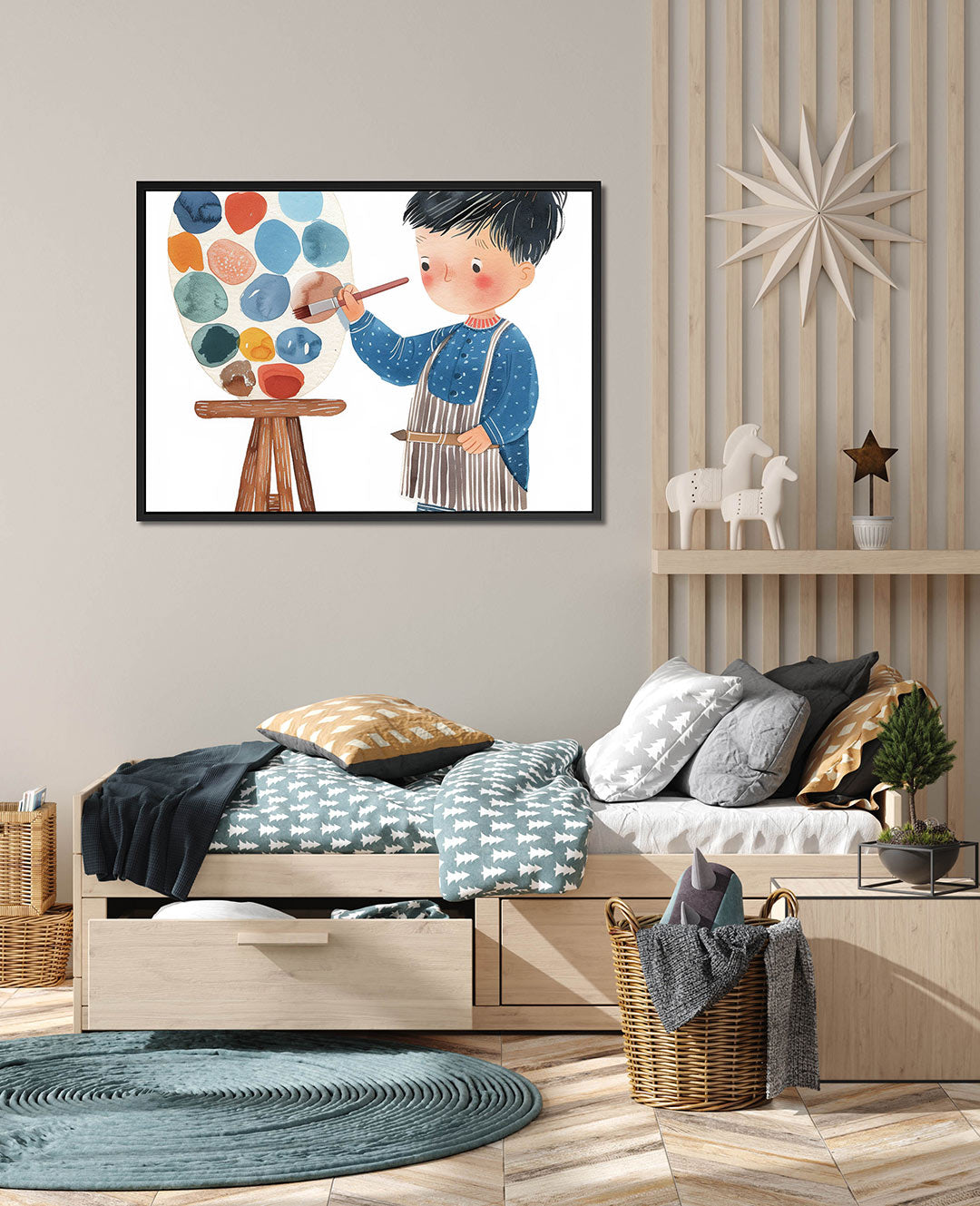 Kleurrijke creativiteit – wanddecoratie in interieur