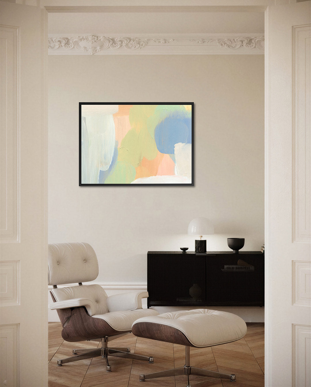 Kleurrijke vegen compositie – Vegen – liggende wanddecoratie