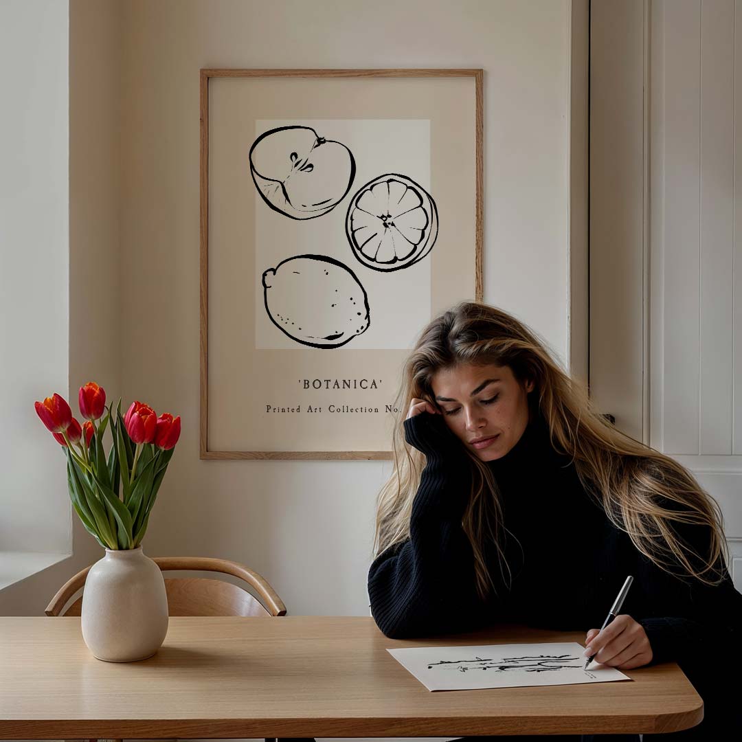Botanica Fruit Illustratie – culinaire wandkunst als portret poster