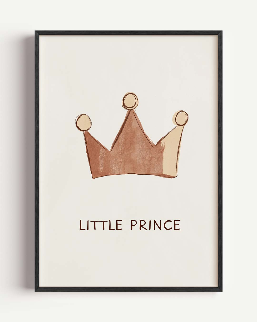 Little Prince Kroon – kids portret poster als wanddecoratie