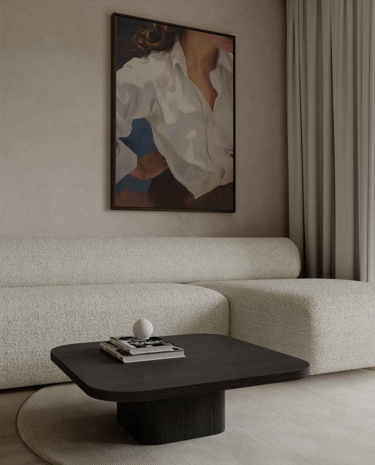 Casual Elegantie – canvas wanddecoratie in portret formaat