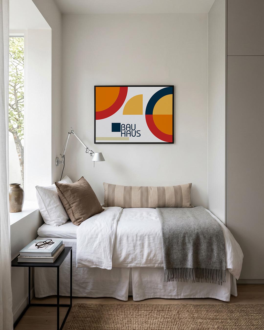 Vormen en vlaken – moderne Bauhaus wandkunst als poster