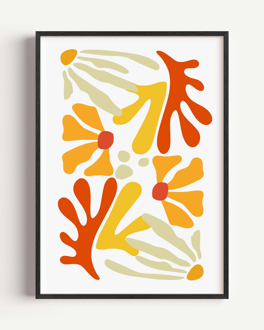 Bloemenexplosie Wandposter – bloemen portret poster als wanddecoratie
