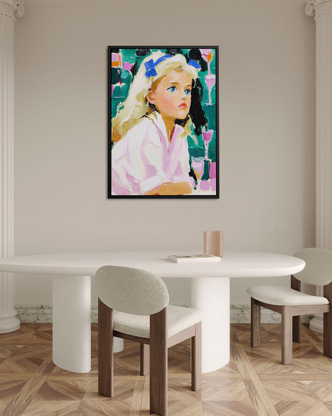 Portretstudie – Wanddecoratie kunstwerk – alternatieve weergave van het kunstwerk