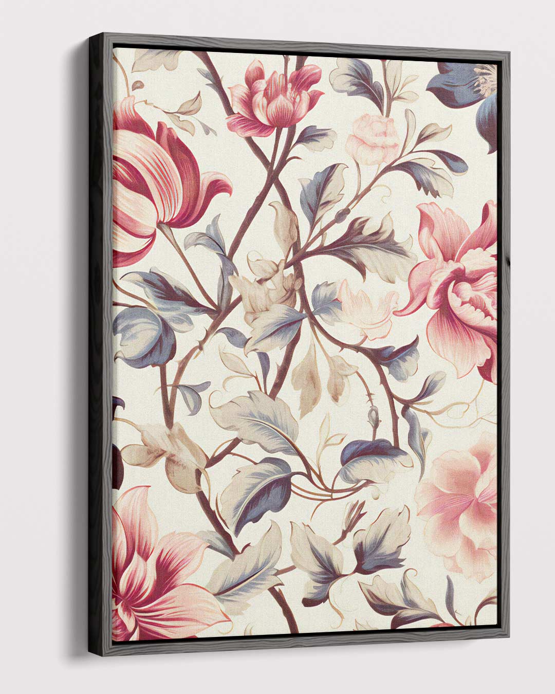 Romantisch Bloemenpatroon – dibond kunstwerk als wanddecoratie