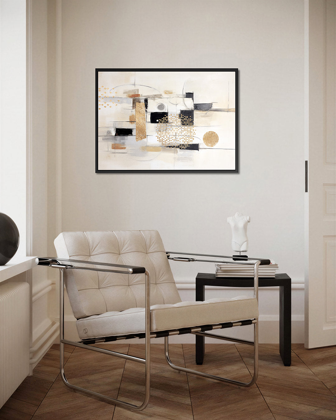 Geometrische vormen compositie – Geometrische – kunstwerk op canvas, dibond of plexiglas
