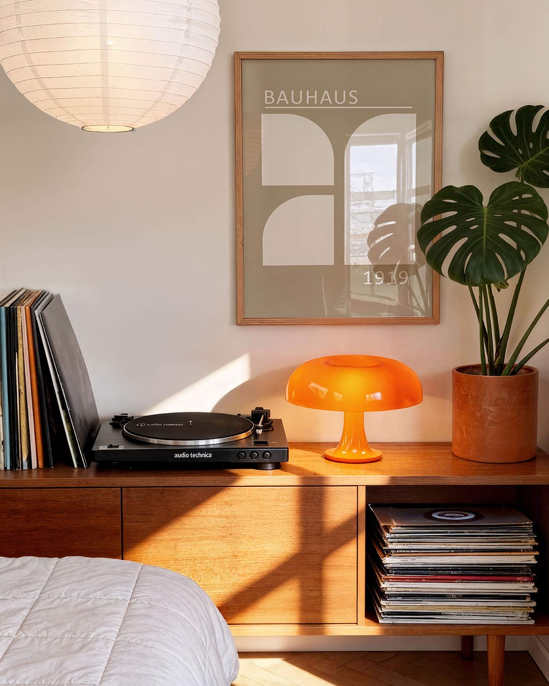 Vorm en balans – geometrische Bauhaus poster in staand formaat