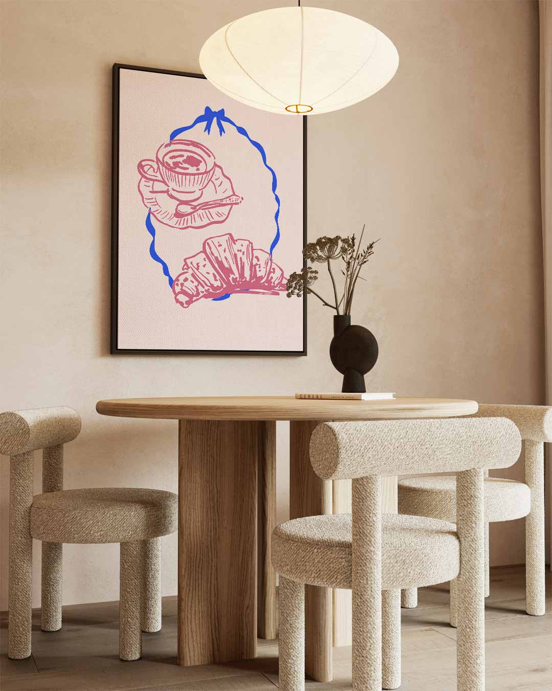 Ontbijt Moment – canvas wanddecoratie in portret formaat