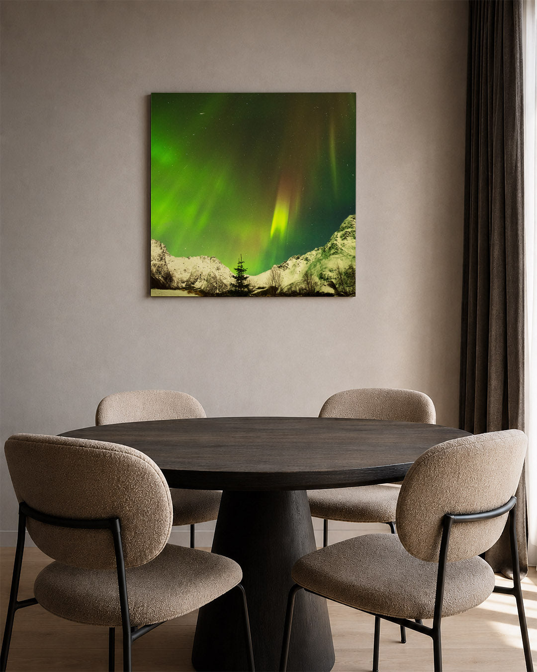Landschap kunstwerk – tweede productweergave – deze kunstwerk toont een adembenemend landschap met licht dat de hemel
