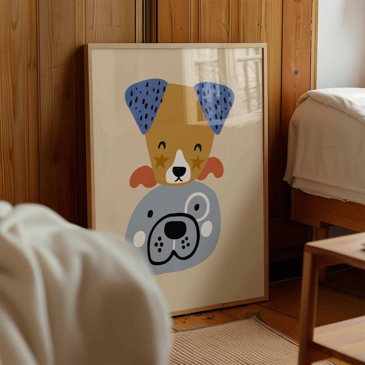 Vrolijke Vriendjes Hondenposter – kinderposter in staand formaat