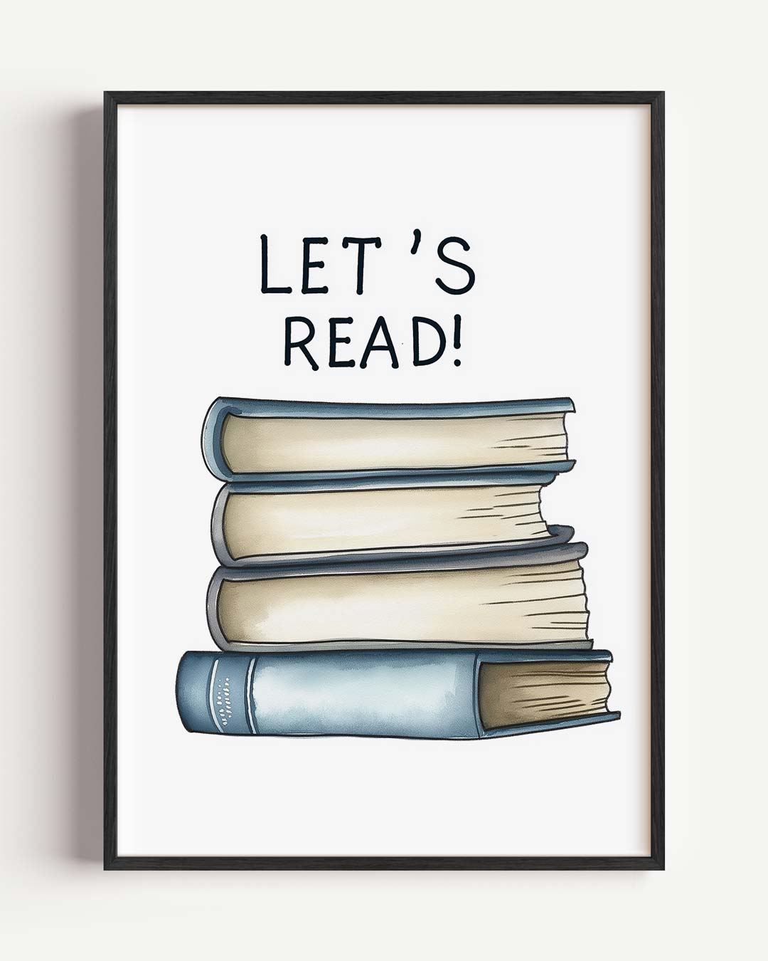 Boekenliefde – kids portret poster als wanddecoratie