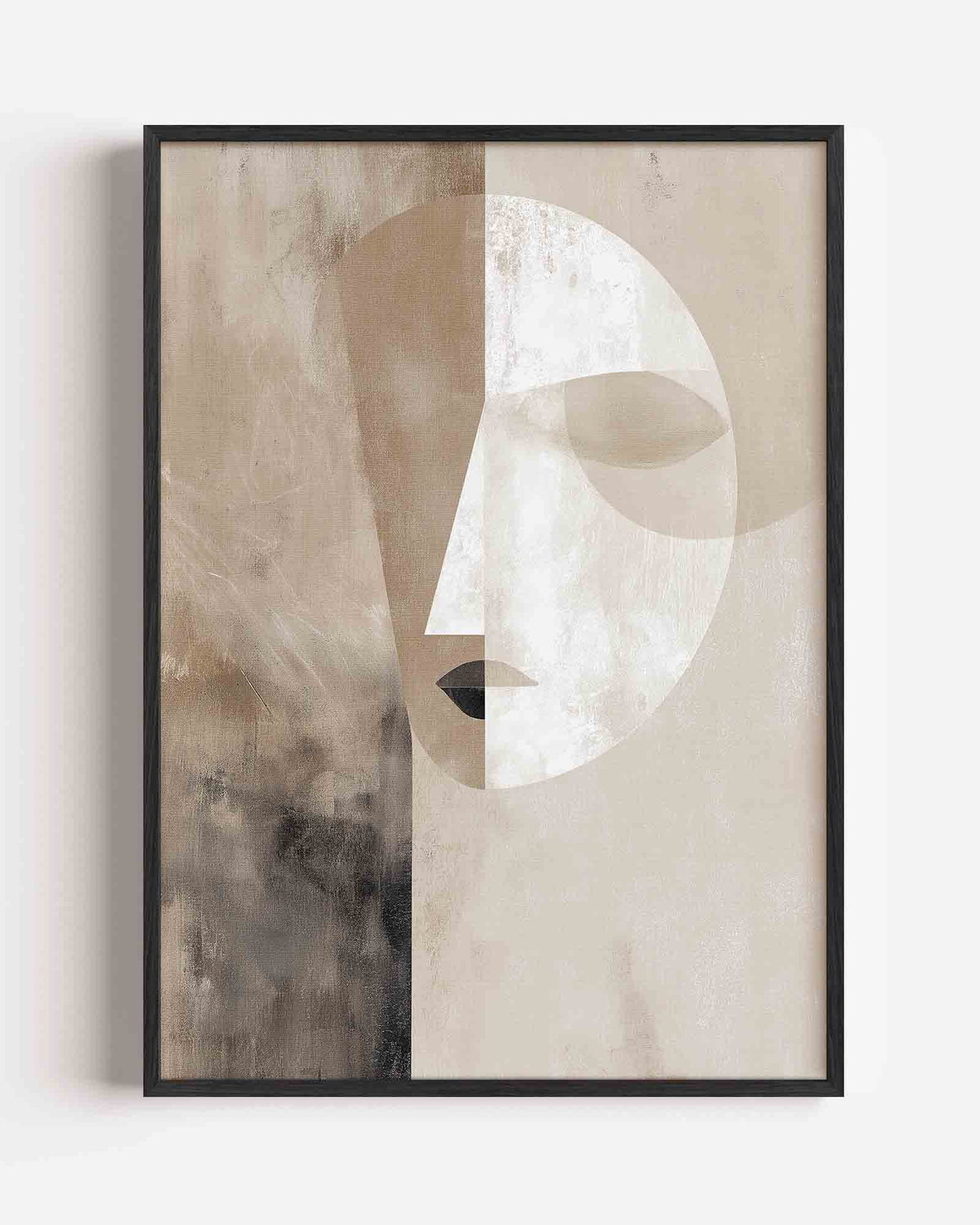 Abstract gezicht – abstracte portret poster als wanddecoratie
