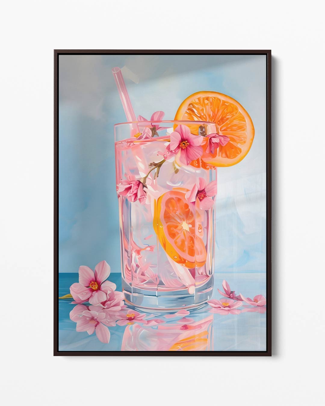 Zomers Genot – portret kunstwerk als wanddecoratie