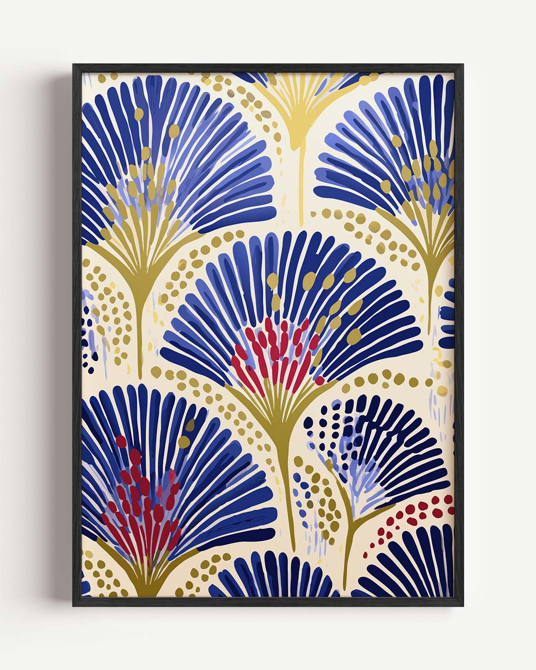 Blikvanger Botanische – kleurrijke abstracte portret poster als wanddecoratie
