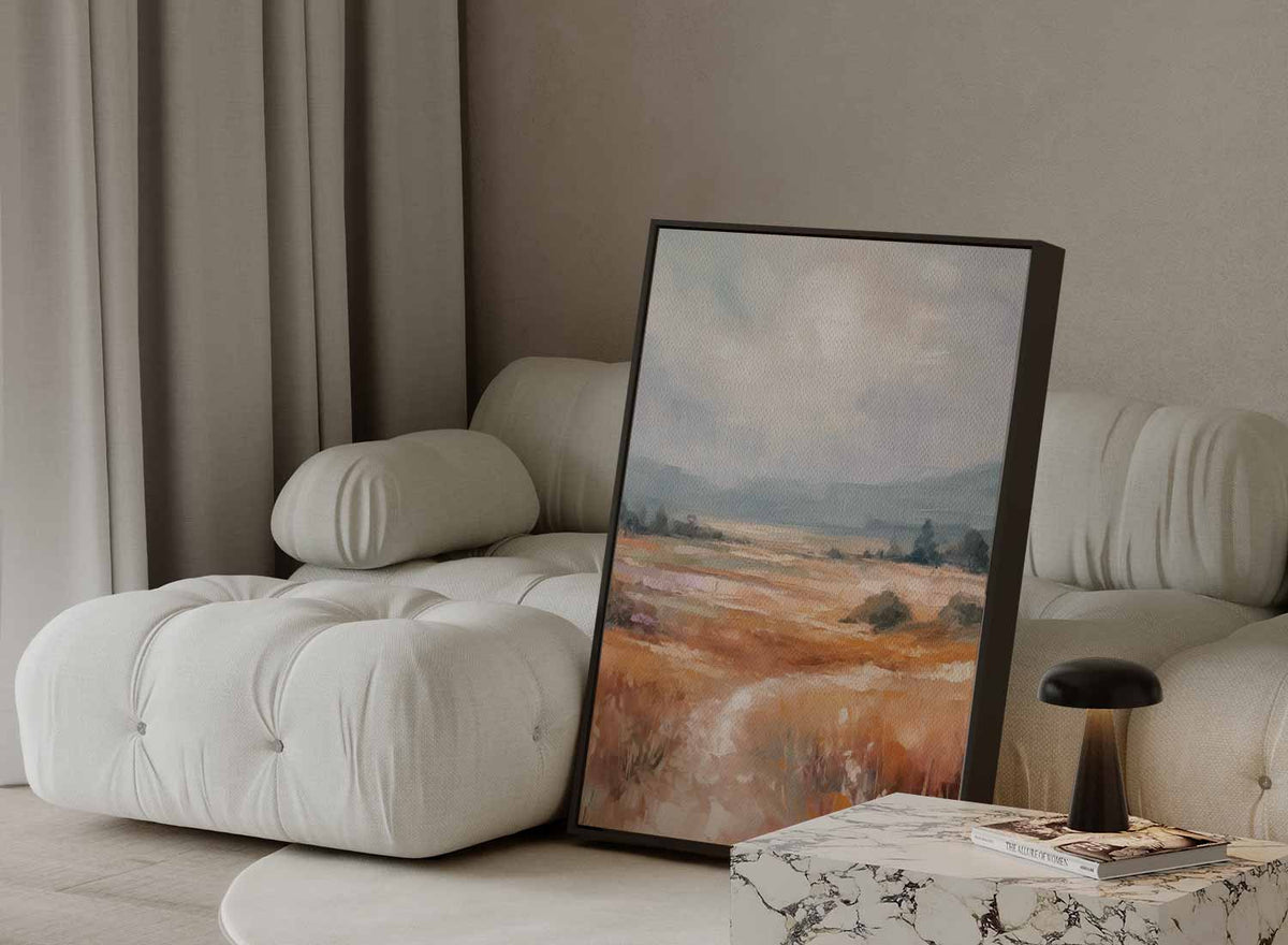 Herfstige Velden – staande wandkunst voor woonkamer of interieur