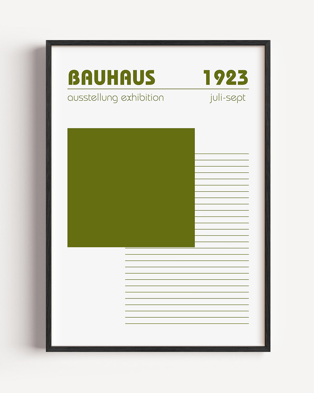 Abstracte – staande Bauhaus poster als wanddecoratie
