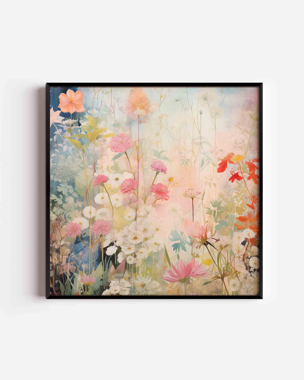 Bloemenpracht – bloemen vierkante poster als wanddecoratie