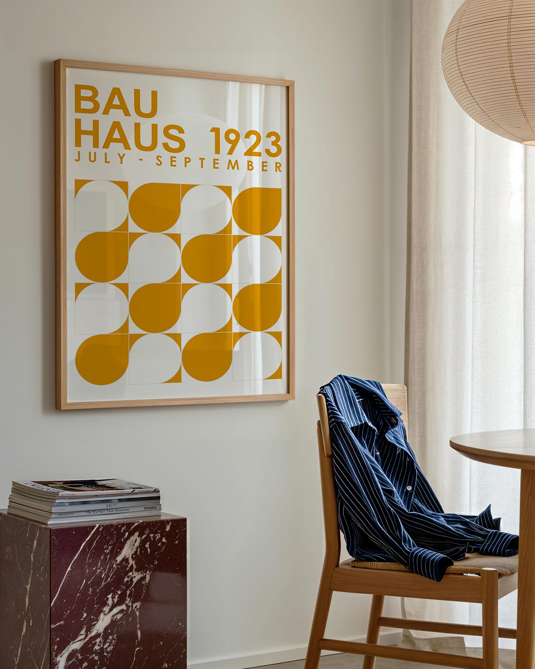 Vormen en vlakken – geometrische poster in Bauhaus-stijl van WallArtistic