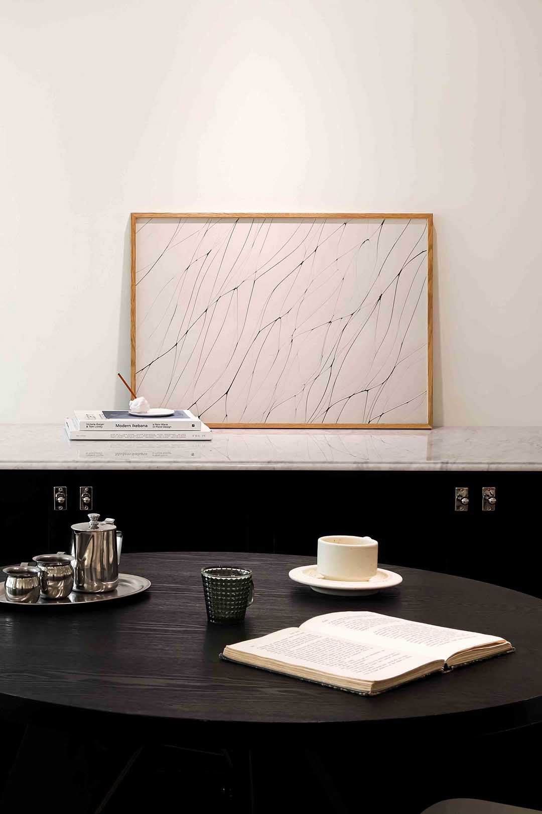 Lijnenpatroon – abstracte poster in liggend formaat